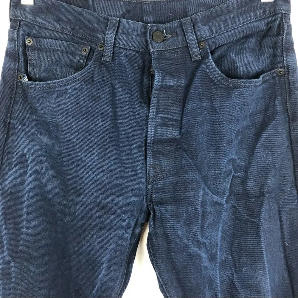 Levi Strauss 501 button fly dark wash jeans W32 L36